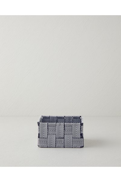 Shine Basket 14X14X7 cm Black - White