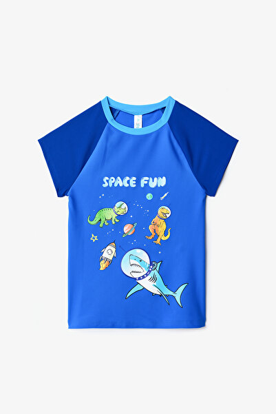 Сакс сина маичка за момчиња Space Fun UV