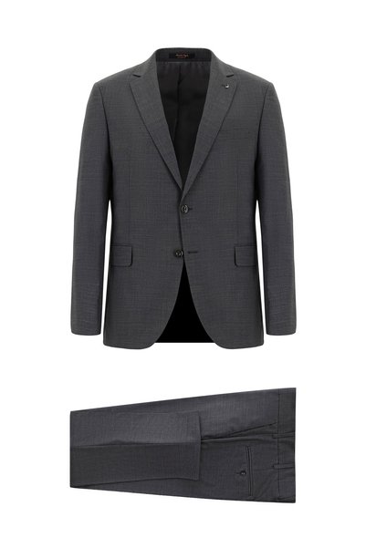 7 Drop Super Slim Fit Extra Narrow Cut Wool Patterned Suit