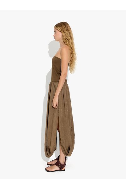Women's Long Strapless Balloon Dress