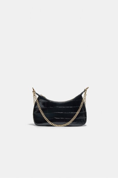 Crocodile pattern mini crossbody bag