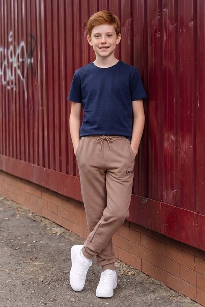 Printed Tie-Waist Boys' Sweatpants