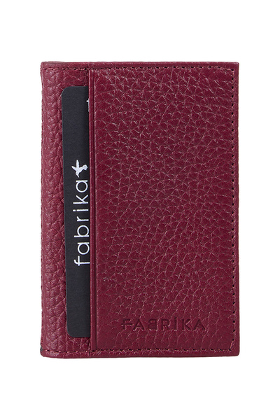 Claret Red Men's Wallet Frk 355 Flt Leather Claret Red