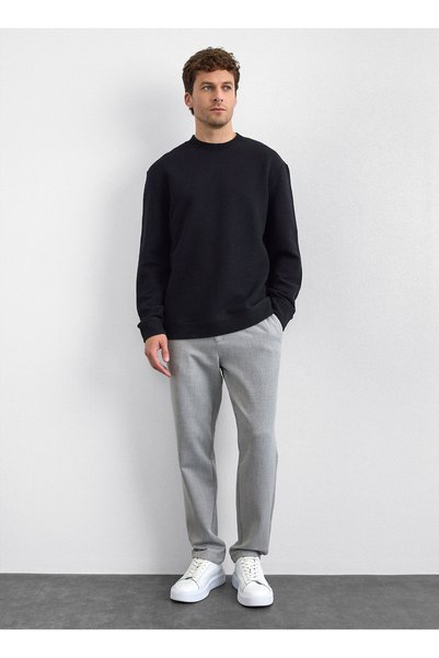 Back & Bond Cotton Oversized Fit Crew Neck Sweat Men's Sweat B35W12007 102