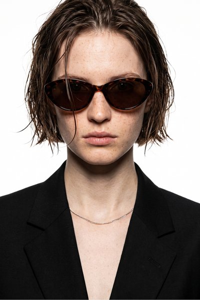 Lars Leopard Brown Sunglasses