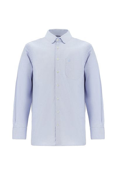 Long Sleeve Regular Fit Patterned Cotton Shirt
