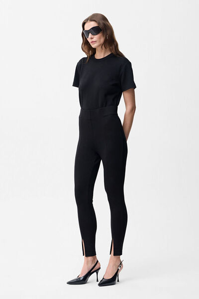Elastic Waist Leggings Trousers