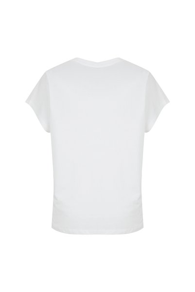 Lemon White Women's Relaxed Printed T-Shirt L6Sl-Tst9068