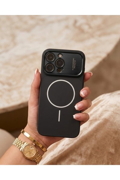 iPhone 17 Pro Max Compatible Premium Hard Mica Case with Armor Camera Protector and Magsafe Support