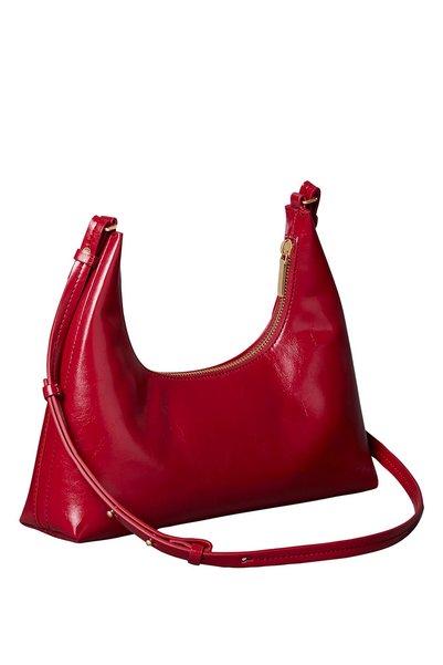 Red Women's Shoulder Bag FOIL LOGO GLOSSY CONV SHOULDER B
