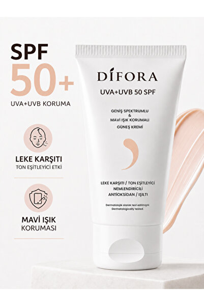 SPF50+ Крем за сончање со минерален филтер, тониран, хидратантен, за изедначување на тенот и против дамки 50ml