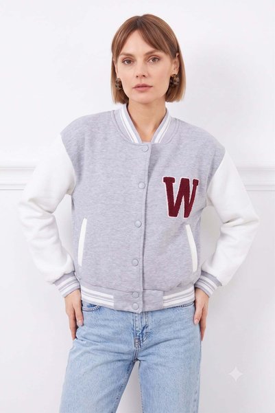 3 Thread Embroidered Unisex College Jacket