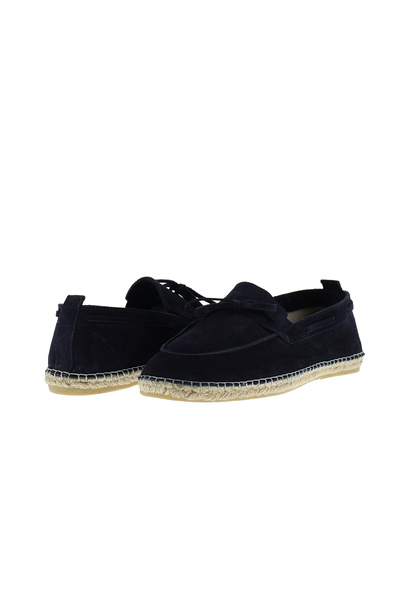 Suede Espadrille Leather Shoes