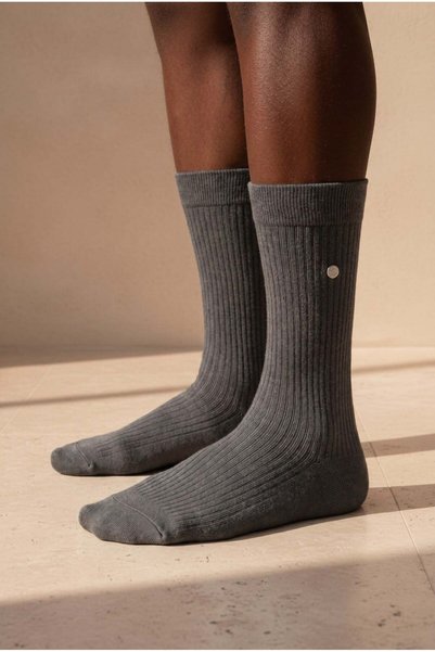 Men's studded derby sock antracite