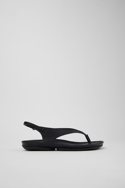 Right Isla Women's Black Leather Sandals