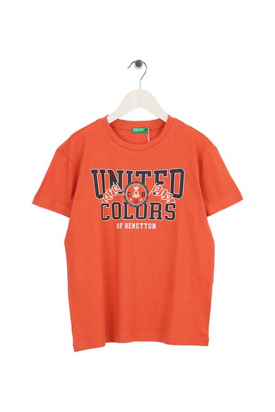 Orange Boy's Printed T-Shirt 3I1Xc10Tf