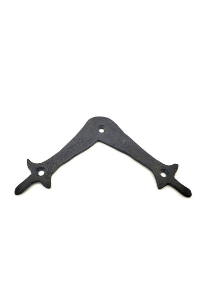 Декоративен месинг агол во антички стил - горен, 107X107 Mm, оксид