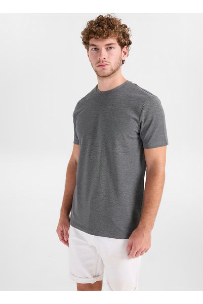 Black Men's Cotton T-Shirt Ace091262933