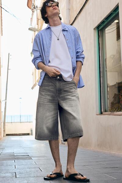 Denim Skateboarder Bermuda