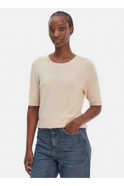 Beige Women's Cycling Oversize Sweater 50557077