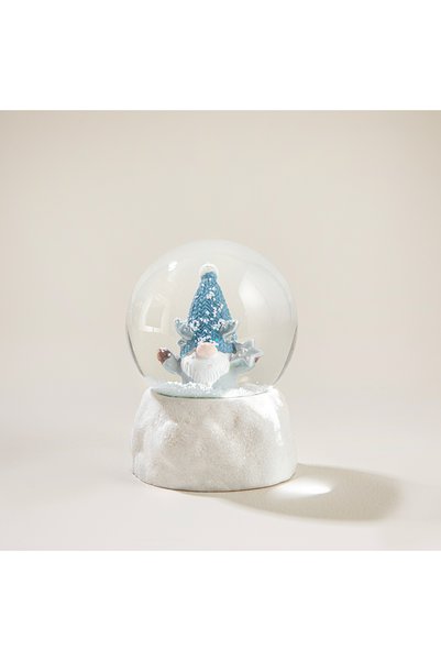 Peci snow globe blue/white