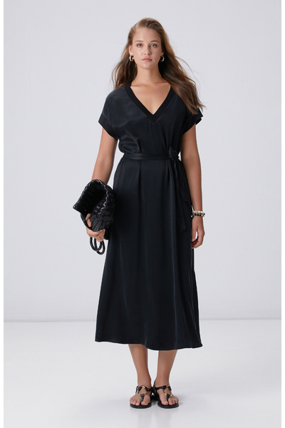Black Cupro Dress
