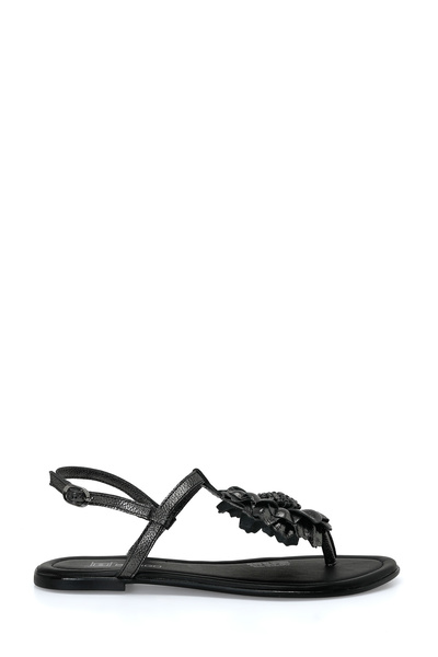 26S-8048 Black Women's Flat Sandals
