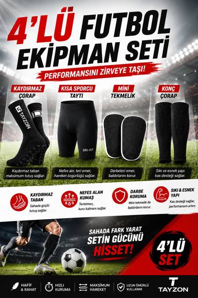 Сет од 4 парчиња опрема за фудбалски тренинг Pro Dri Fit хеланки, мини штитници за потколеници, нелизгачки чорапи, чорапи без стапало