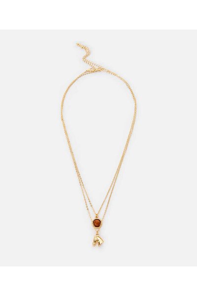 Horse Figure Chain Necklace Set