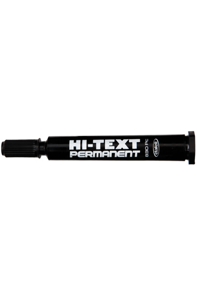 Hitext Marker Pen Cut Point Black 12 Pieces 830-pcs (1 Pack 12 Pieces)