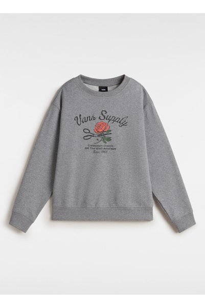 Gray Girls' Plain Sweatshirt Top Vn000M8B02F1-Supply Boutique Crew