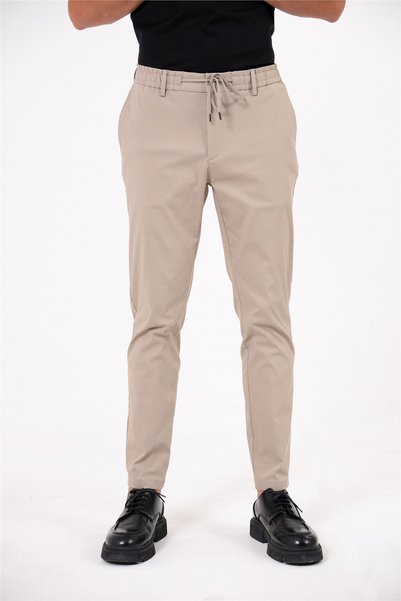 Beige Men's Jogger Pants Gu26Mss01011