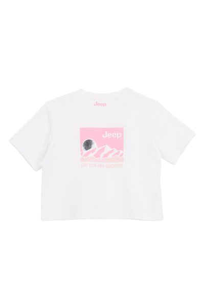 White Girls' Printed T-Shirt J6Sg-Tst7629