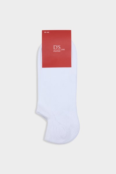 Ds Damat White Cotton Sports Sneaker Socks