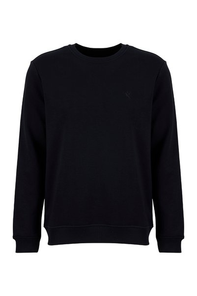 Navy Blue Men's Slim Fit Sweatshirt Joseyy N