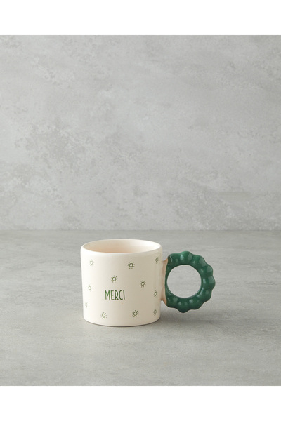 Merci Ceramic Mug 260 ml Green