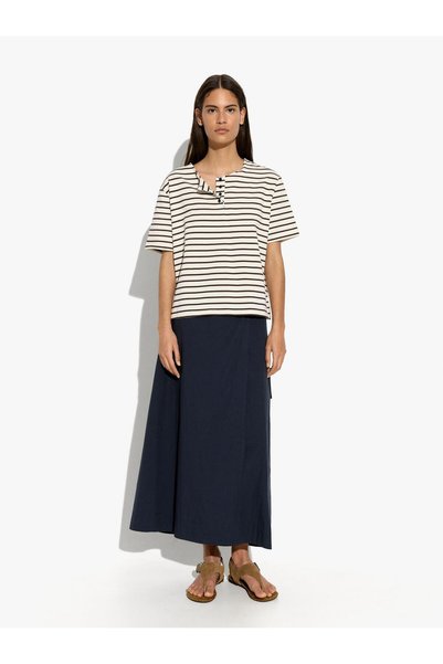 Women's Striped Cotton T-Shirt