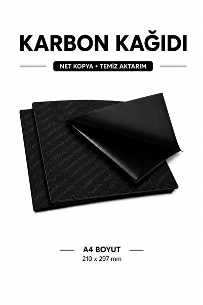 Карбонска хартија за копирање 10 парчиња A4 21x29.7 cm црна хартија за јасно пресликување