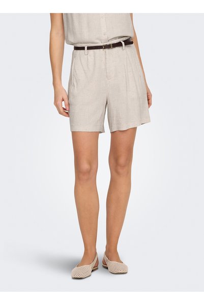 Stone Women's Shorts Onlsiesta Hw Belt Lin Bl Shorts Pnt
