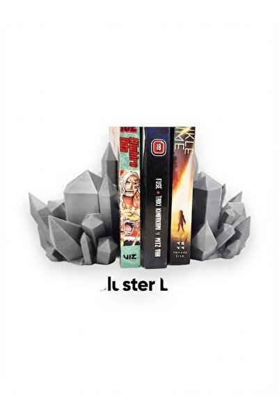 Кристален држач за книги двоен сет држач за книги декор за полица 3D декоративен подарок
