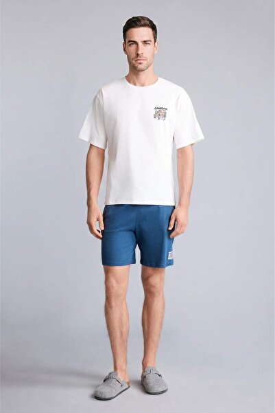 Boxy Fit комплет со кратки ракави од 2 дела H4569AX26SP