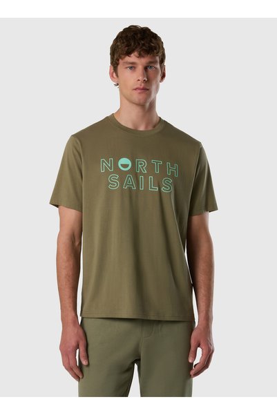 Green Men's Regular Fit Printed T-Shirt Ns0000693144
