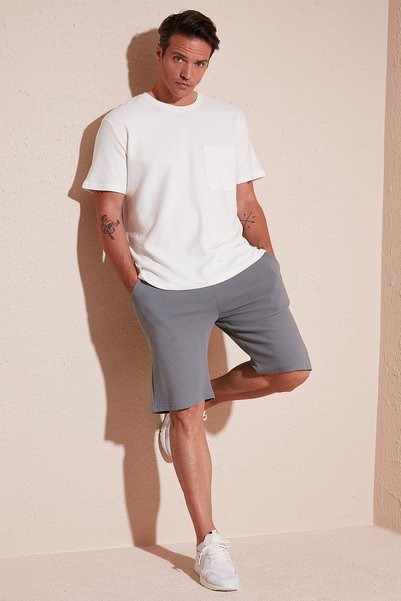 Cotton Relaxed Fit Pocketed Men's Short 5908023