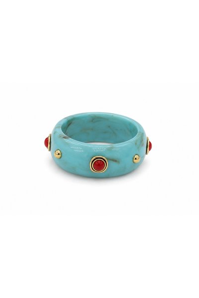 Bone Red Stone Bracelet