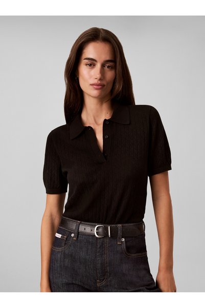 Aop Pointelle Polo