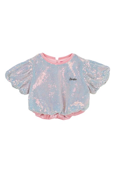 Pink Girls' Glitter Blouse Brb5Wg-Blz6202