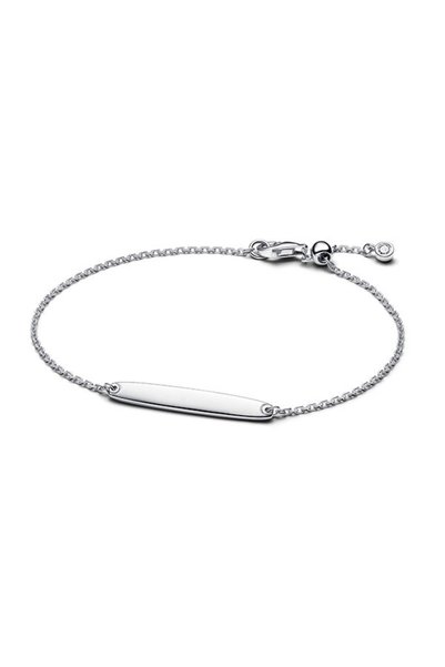Customizable Printed Bar Chain Bracelet