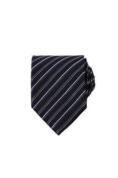 Italian Patterned 100% Silk Tie