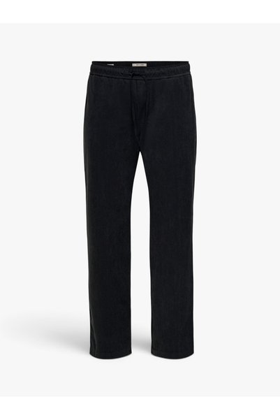 -Onsfade Loose Corduroy 0658 Pants Vd Men's Black Trousers - 5040177