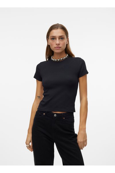 Black Women's Tight T-Shirt 10306894-Cn10